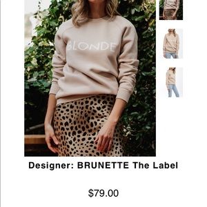 BRUNETTE THE LABEL PEACH CRUSH BLONDE